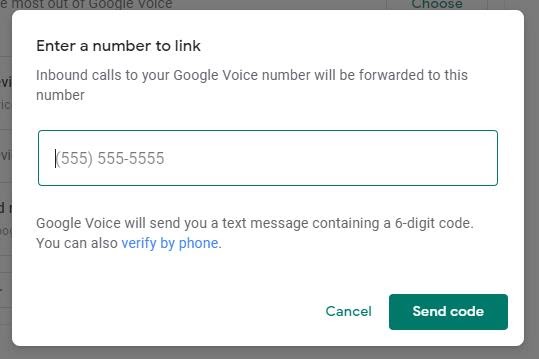 Google Voice Six Digit Code Confirmation