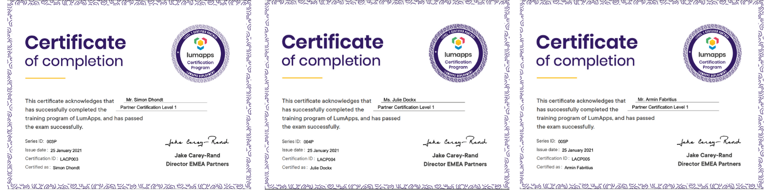 Certifications LumApps - Devoteam G cloud