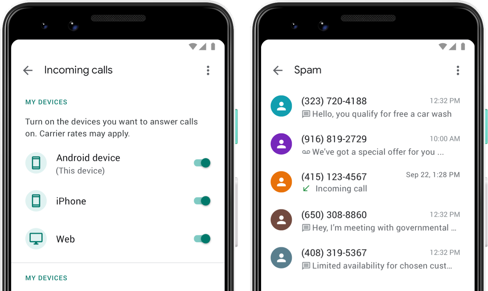 Google Voice Spam Calls