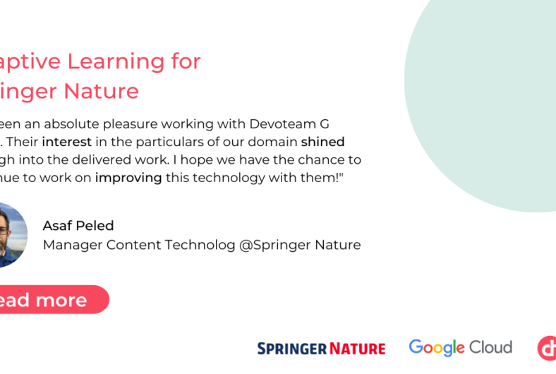 Adaptive Learning for Springer Nature